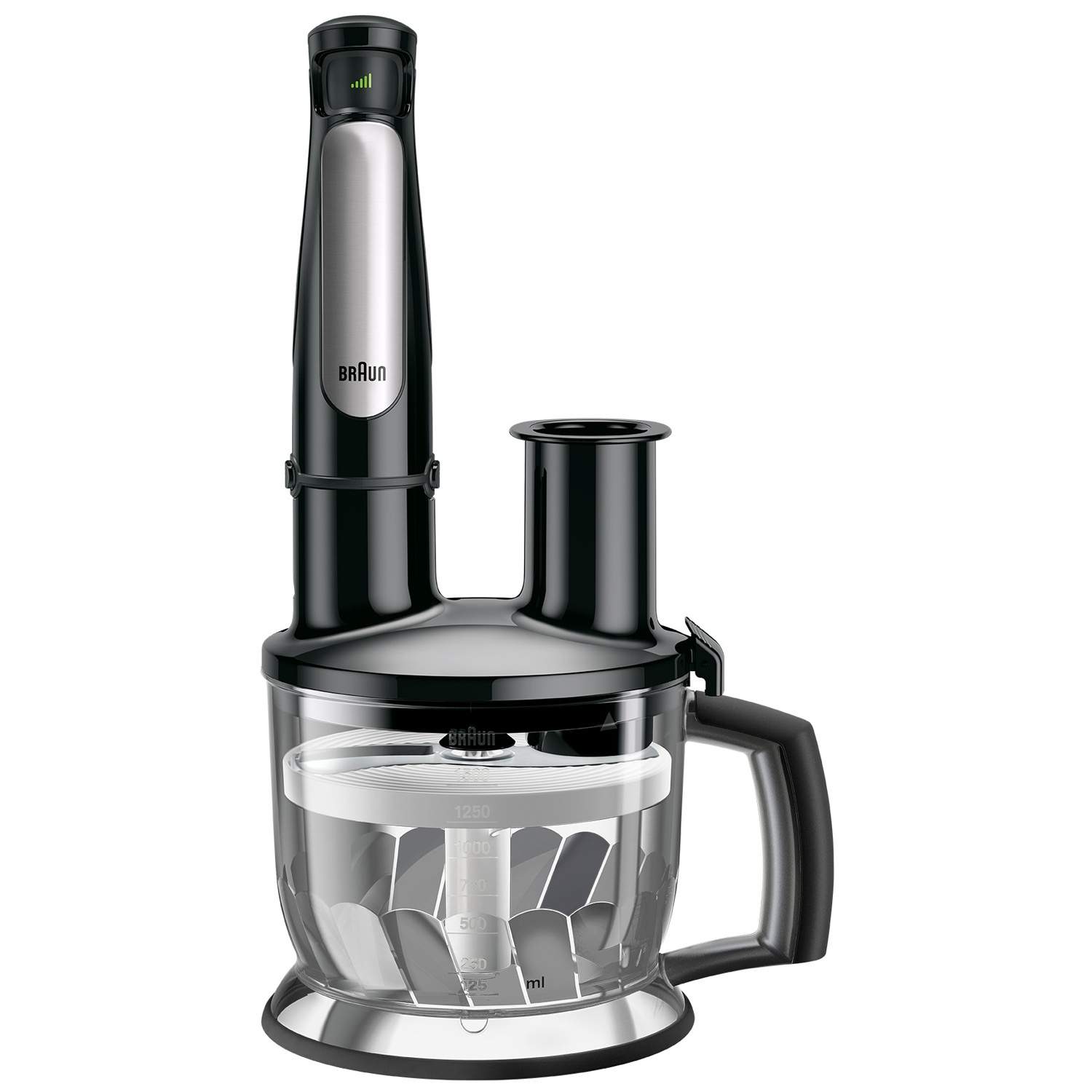 Alternativ bild 1 för Braun Multiquick 7 MQ 7087X - Handmixer - 1 kW - high-end-svart/borstat rostfritt stål