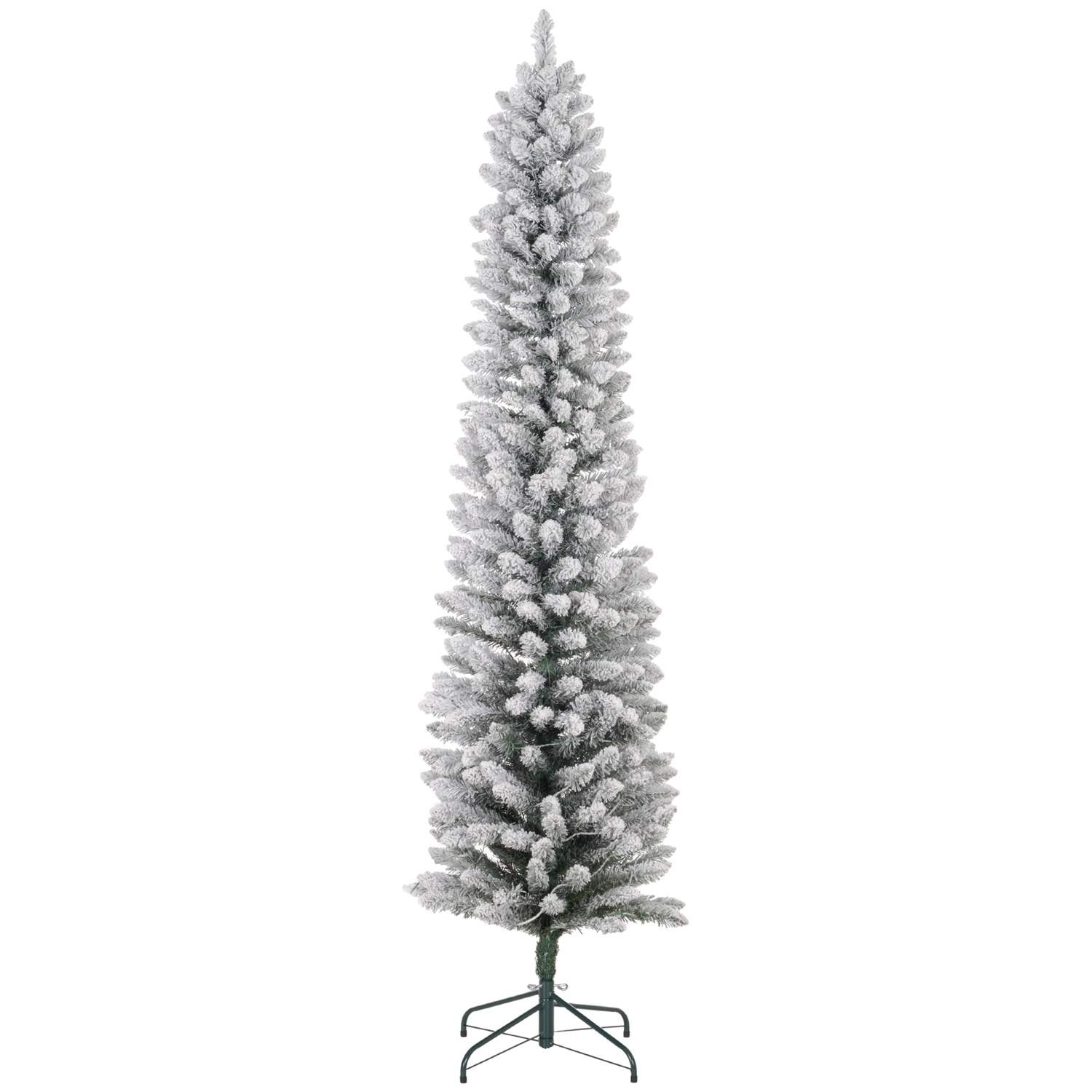 Kunstigt juletræ 210 cm med LED lys