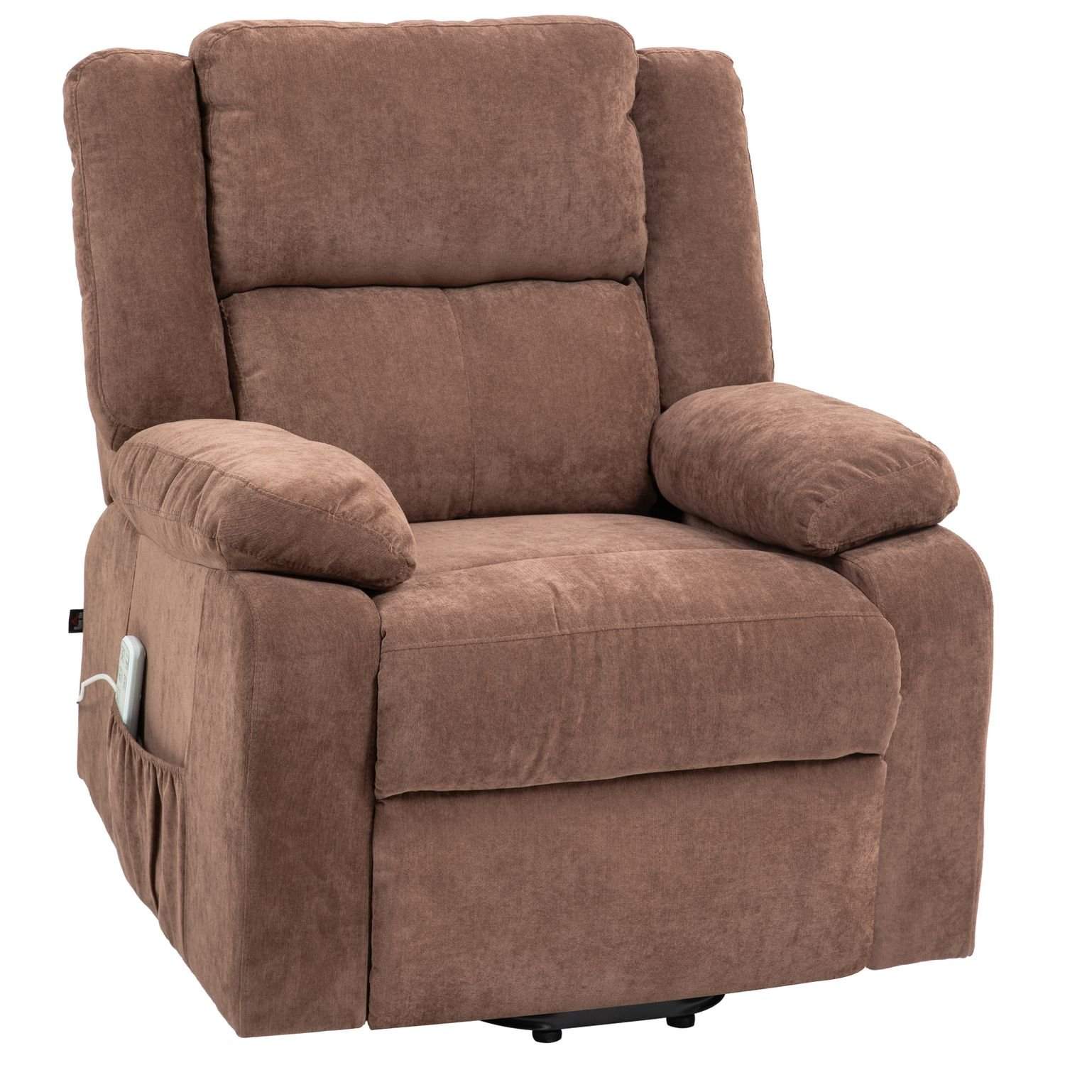 Sähkö-TV-tuoli seisomalla, vaaleanruskea