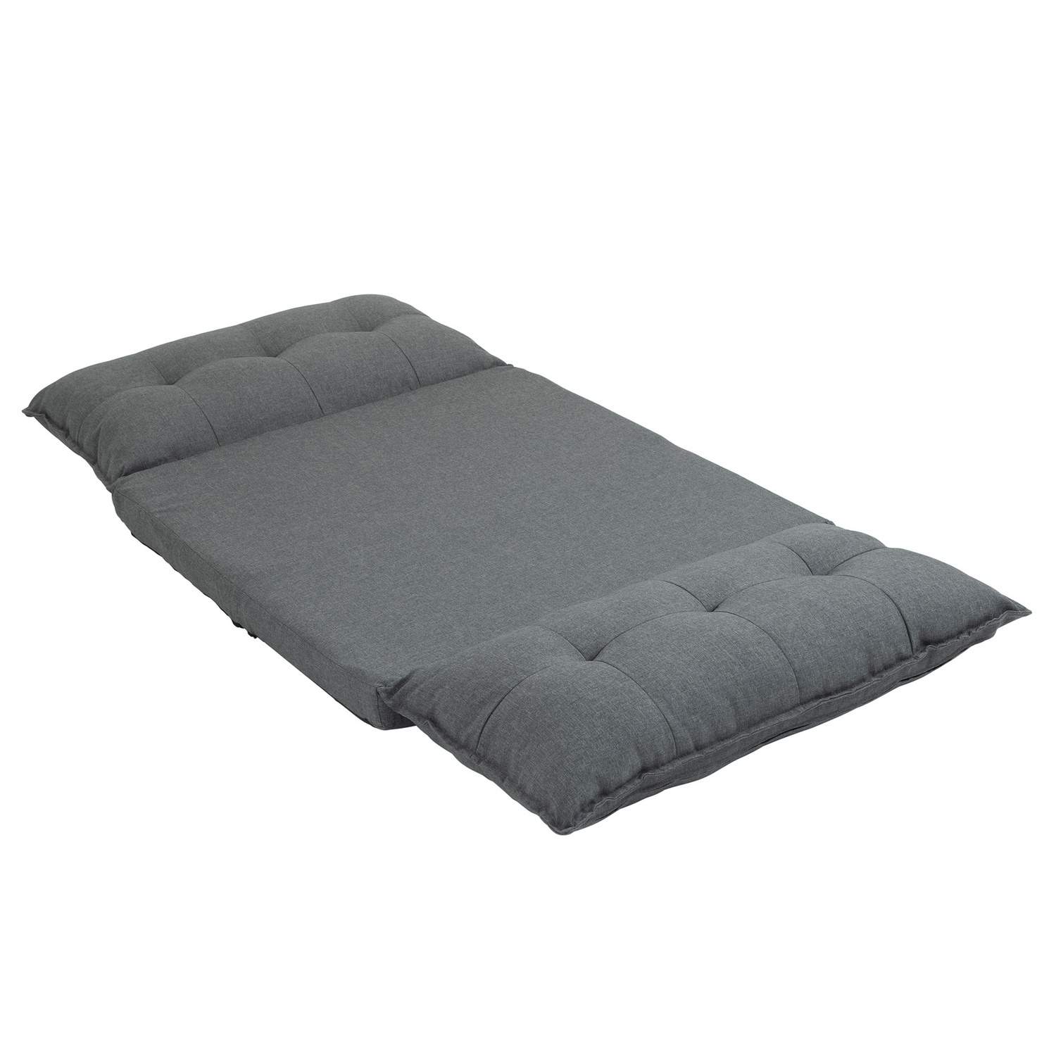 Gulvstol Sovesofa 13 positioner Justerbar Grå