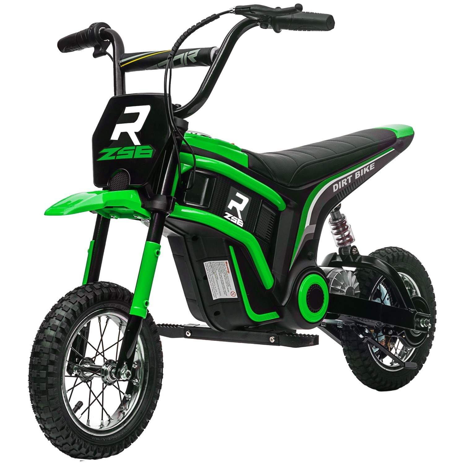 Grøn El-motorcykel til børn 8-12 år 12V