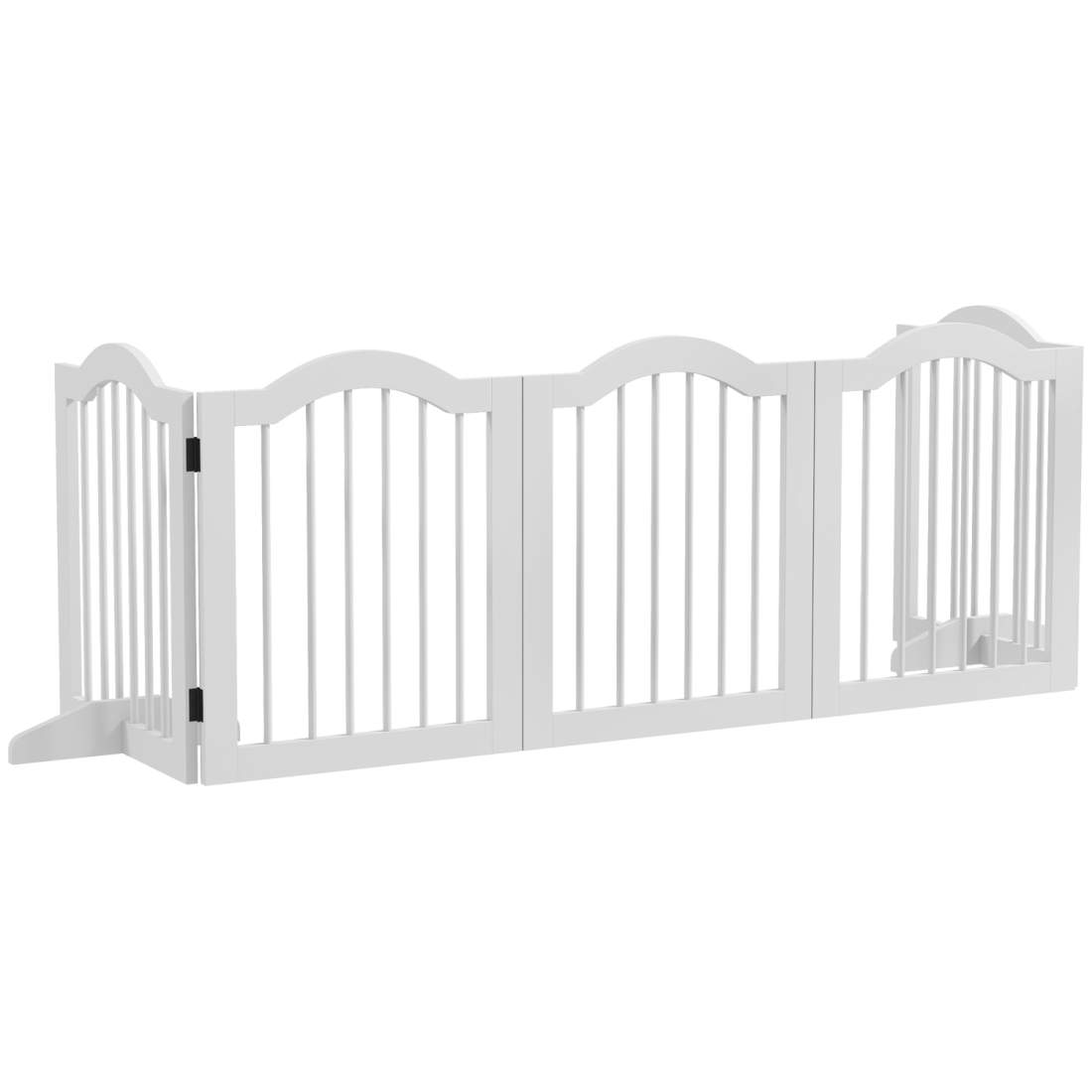 Vikbar hundgrind med dörr, 5-delad, 254,5x61 cm | Hem & Hobby - Husdjur - Hund - Hundgrindar | Pryloteket