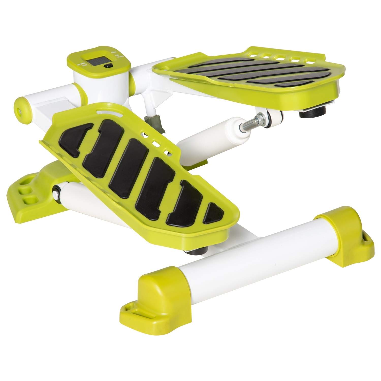 Skridsikker mini stepper med LCD display, gul