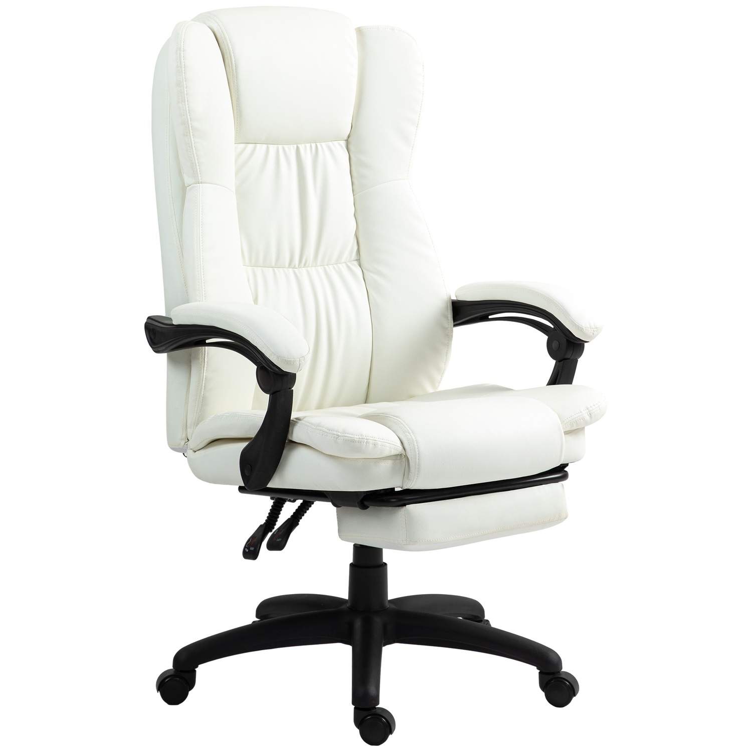 Ergonomisk kontorstol med massage og fodstøtte