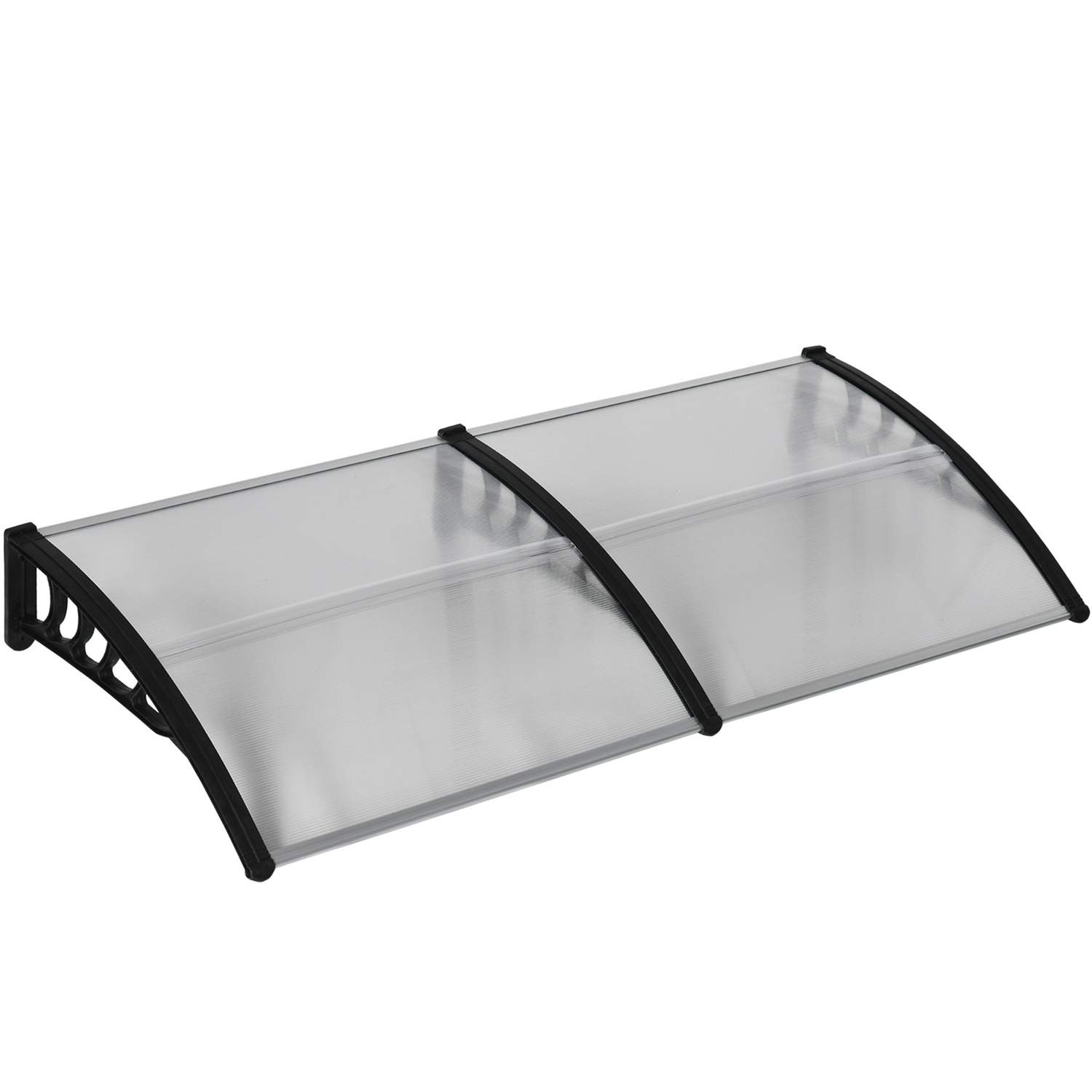 Sort Skrivebords baldakin 200x96x27 cm med UV- og regnbeskyttelse