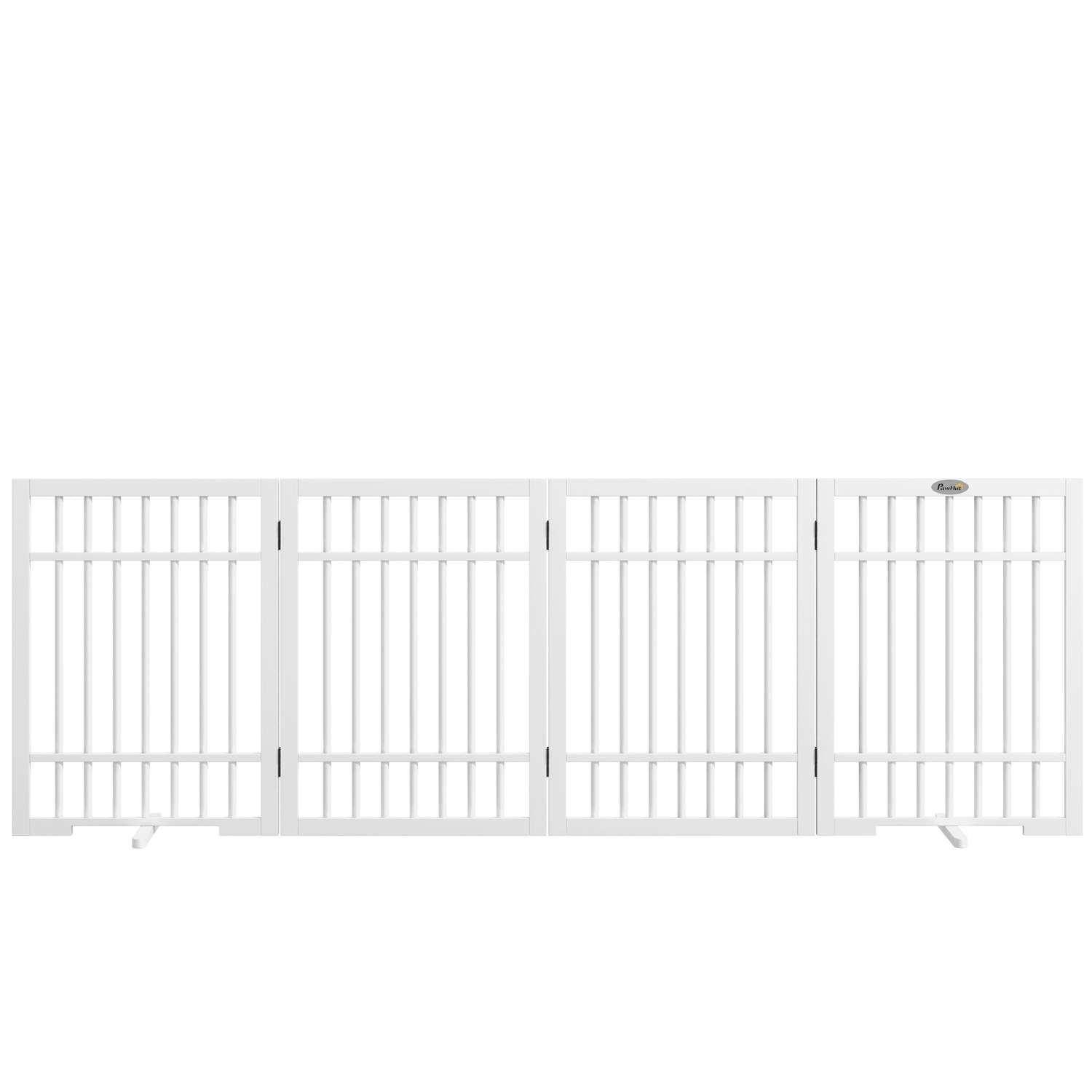 Hundelåge i træ, 183x61 cm, 4 dele