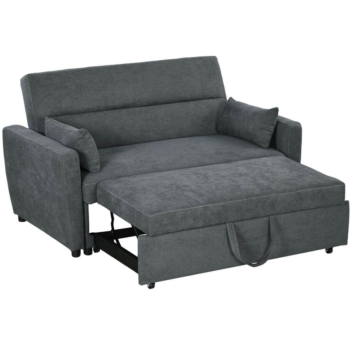 Sovesofa 2-personers, justerbar ryg, fløjl