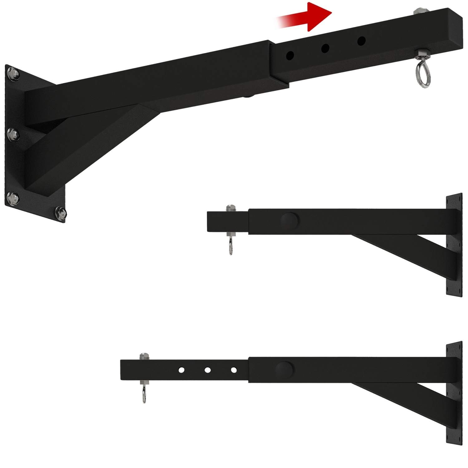 Justerbart vægstativ til sort boksesæk