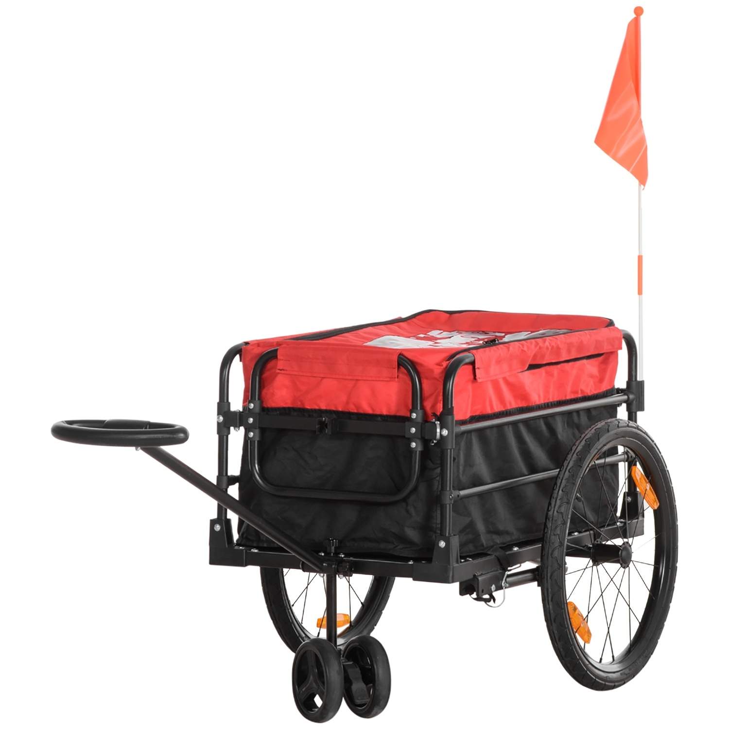Rød 2-i-1 Trolley 40 kg med opbevaringstaske