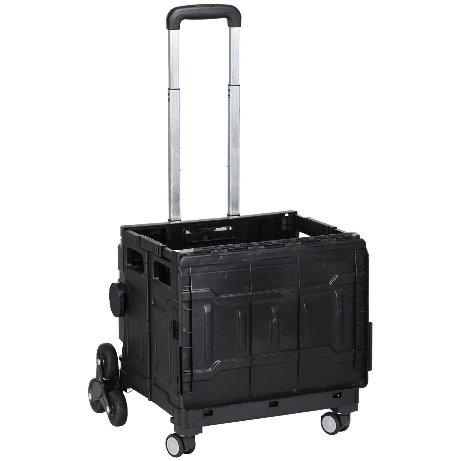 Sammenklappelig indkøbsvogn 80 kg med teleskophåndtag