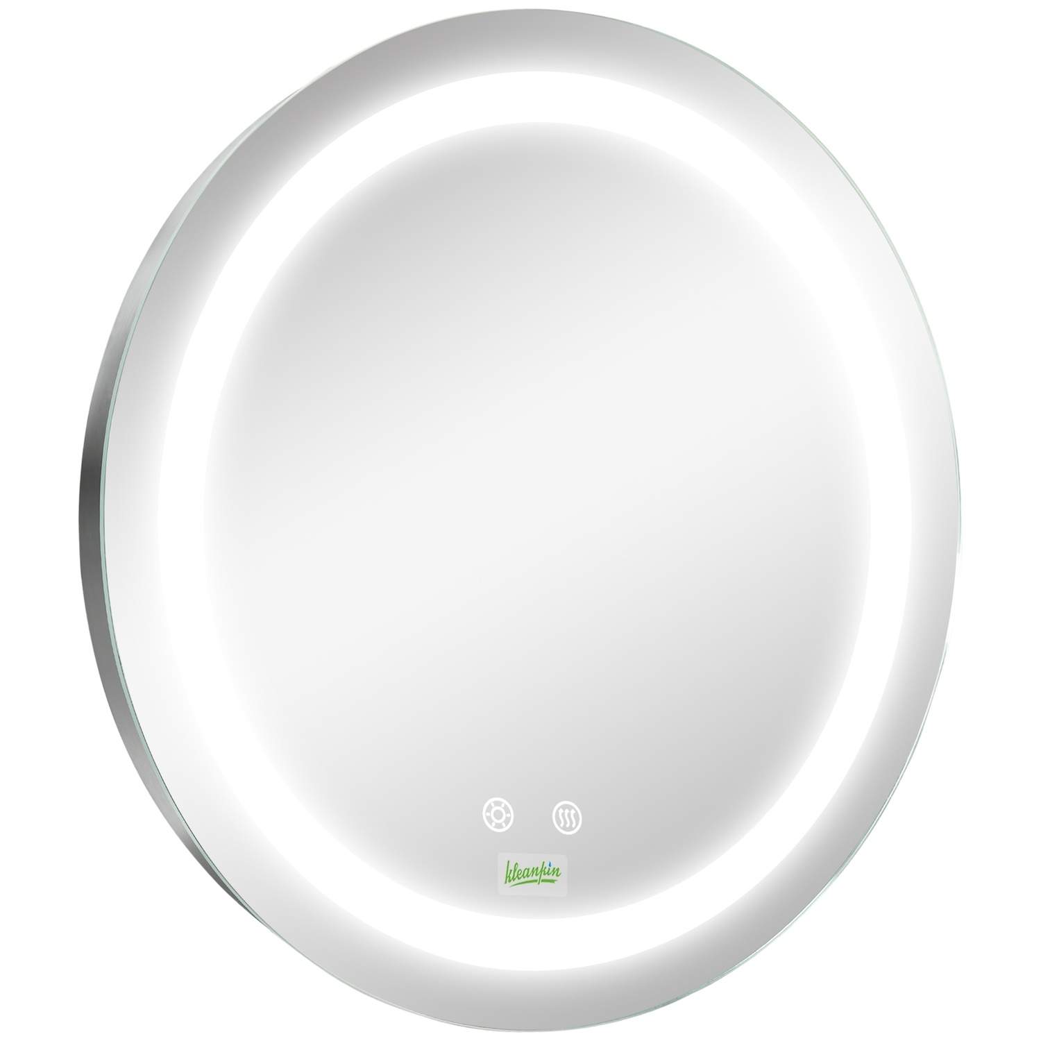 Rundt badeværelsesspejl LED Ø50 cm IP44 anti-dim