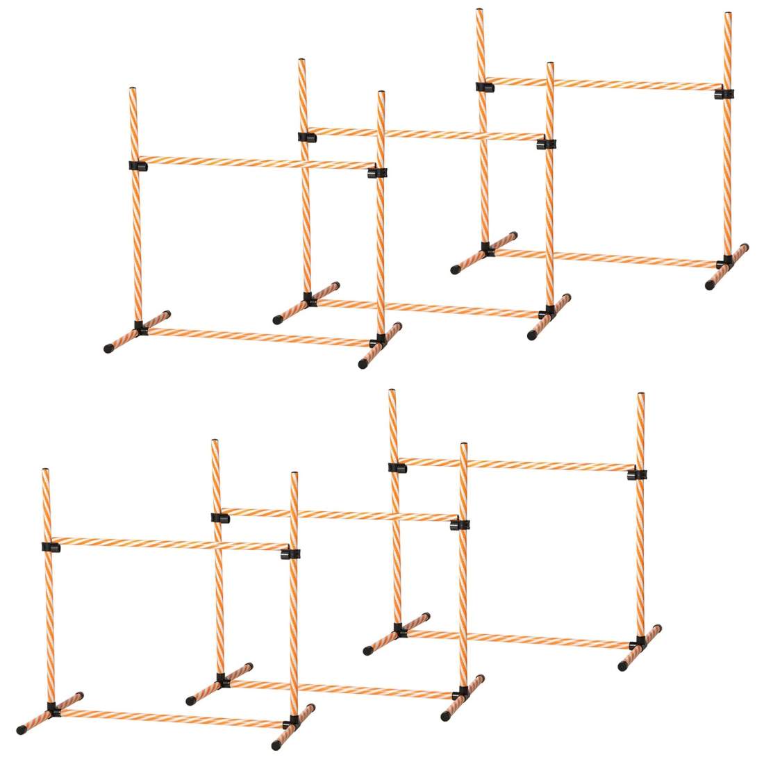 Agility Set Hundar med Flätade Stavar Orange | Sport & Fritid - Träning - Träningsredskap | Pryloteket