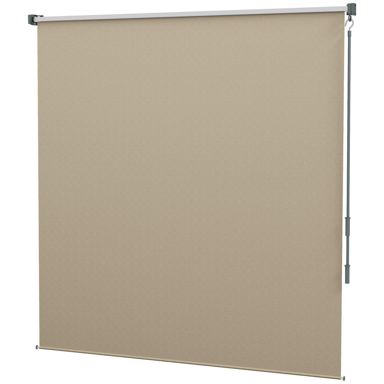 Beige mørklægning altanmarkise 183x185 cm