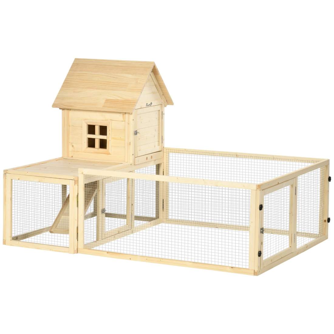 Utdragbar träkaninhydda för marsvin utomhus | Hem & Hobby - Husdjur - Marsvinsburar | Pryloteket