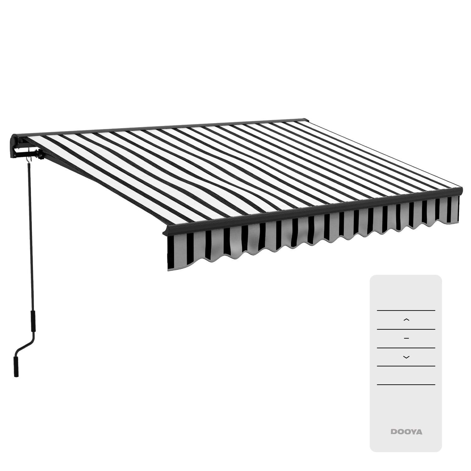 Sähkökäyttöinen taitettava varsimarkiisi 295x250 cm UV-suojalla