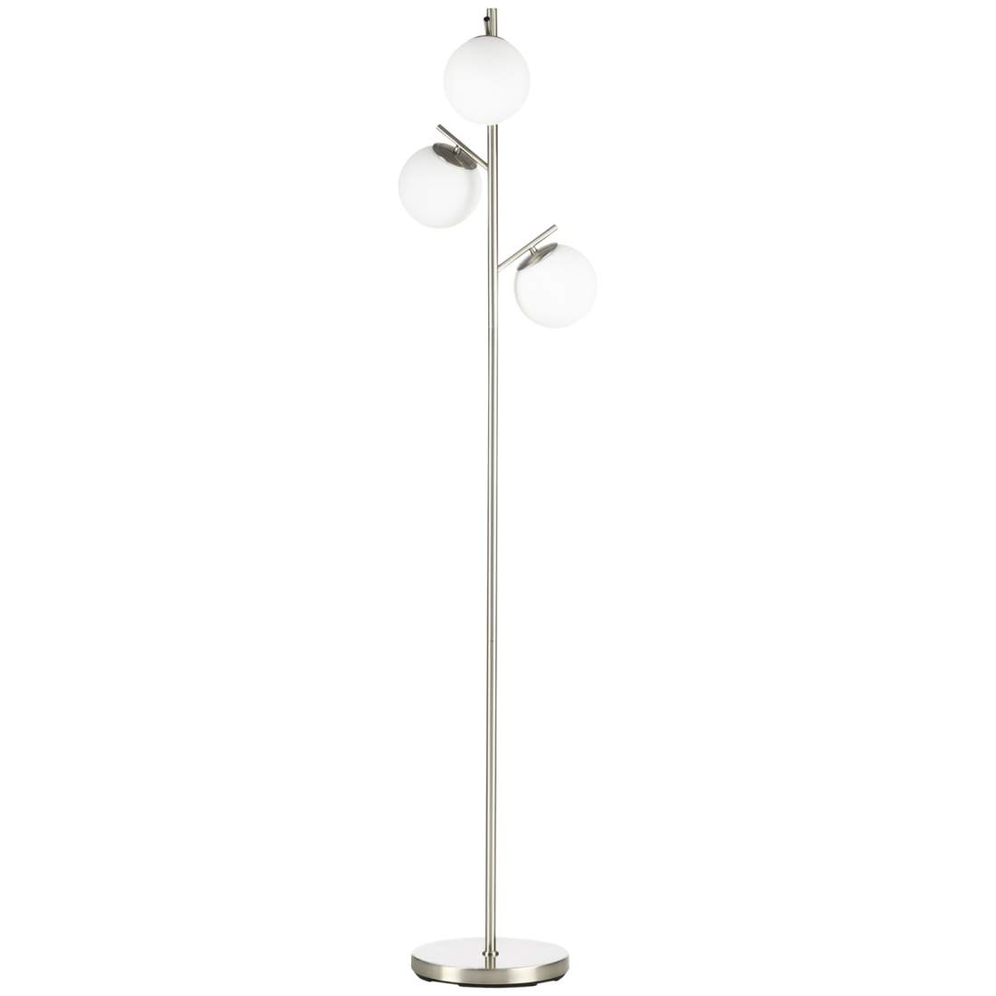 Silvervit golvlampa 40W, E27, 3 glas, 169 cm | Sport & Fritid - Friluftsliv & Camping - Belysning | Pryloteket