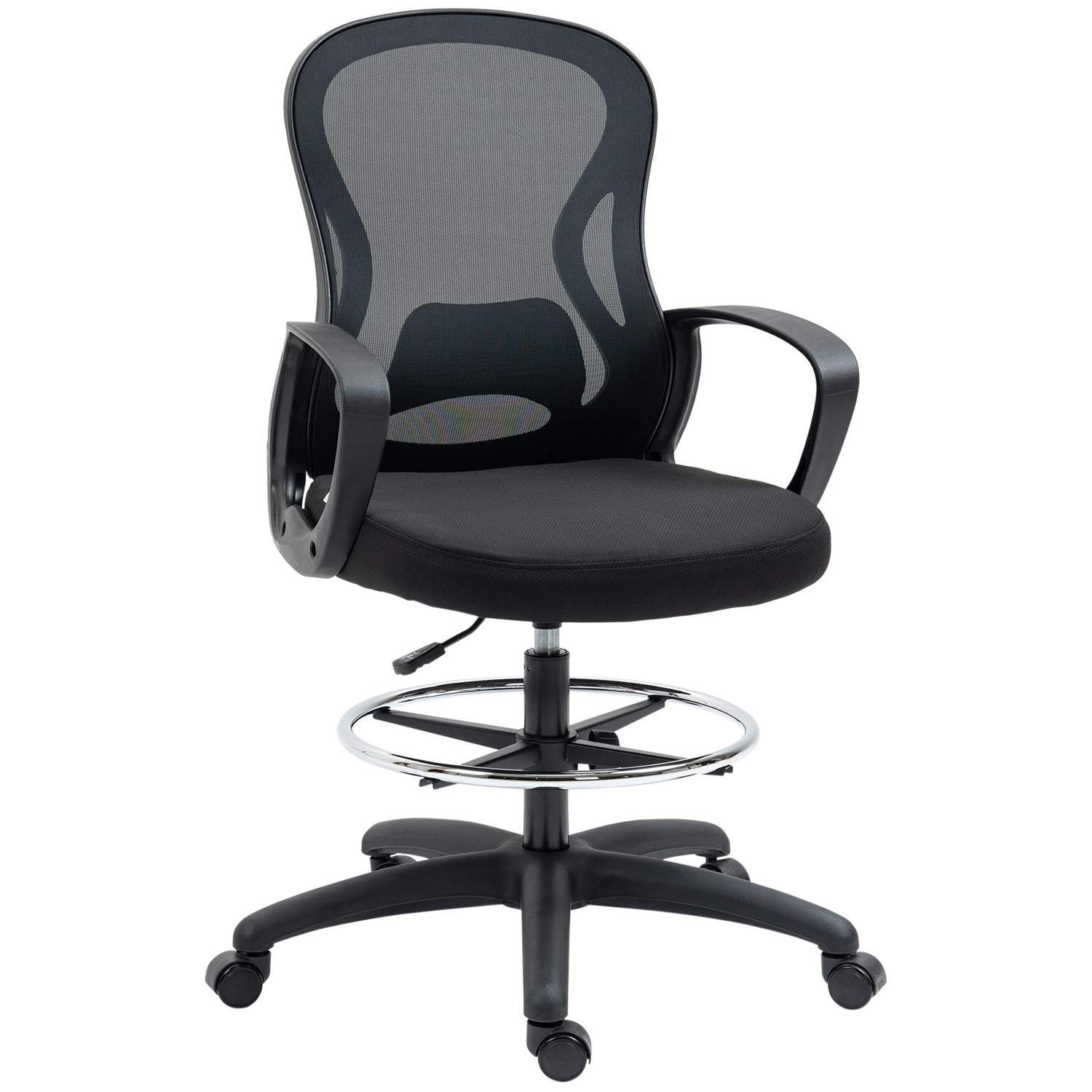 Ergonomisk justerbar kontorstol sort