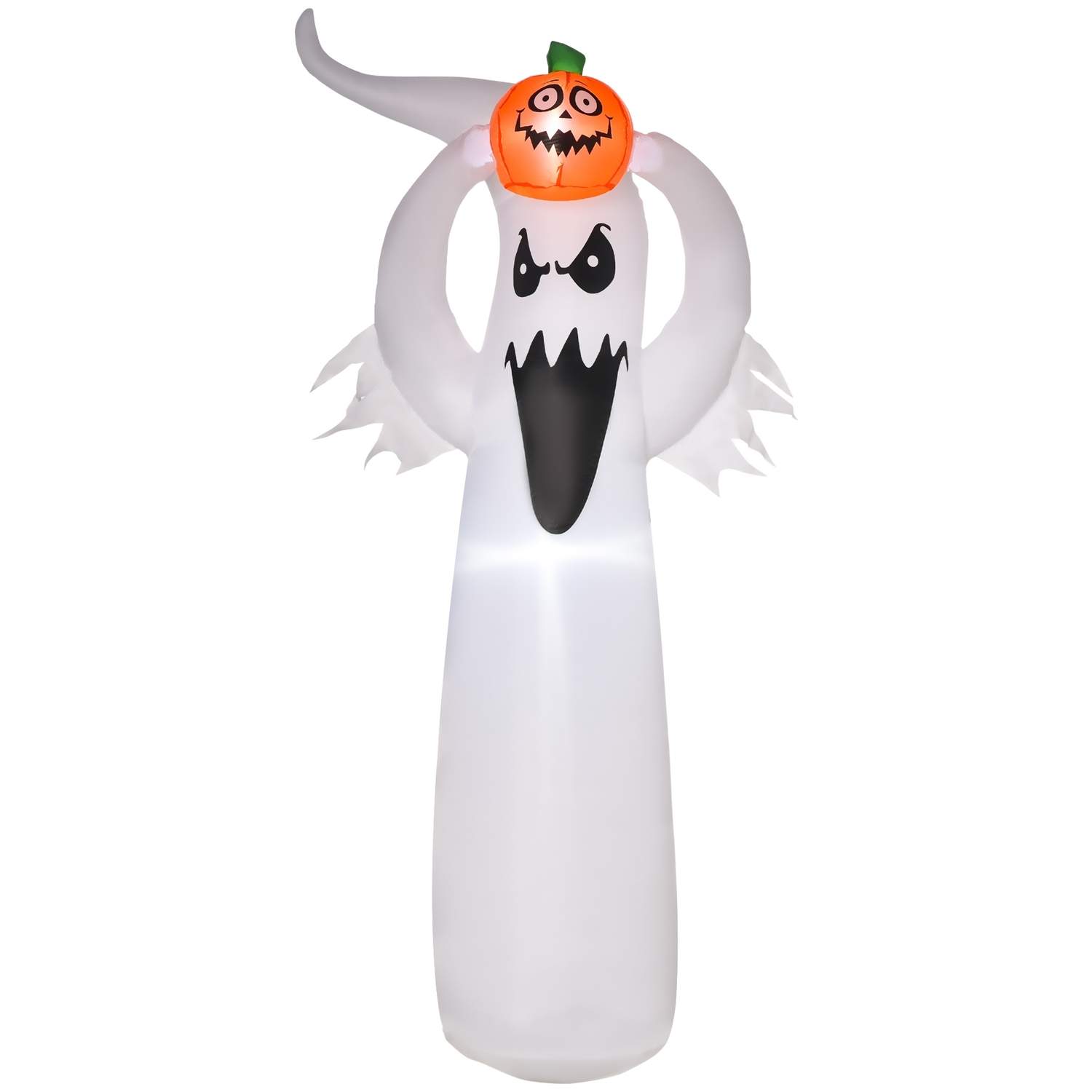 Halloween Oppustelig Ghost med LED 1,8 m