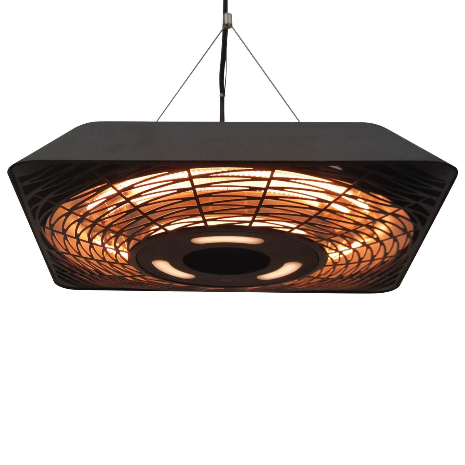 Elektrisk terrassevarmer 2000W, IP45, fjernbetjening