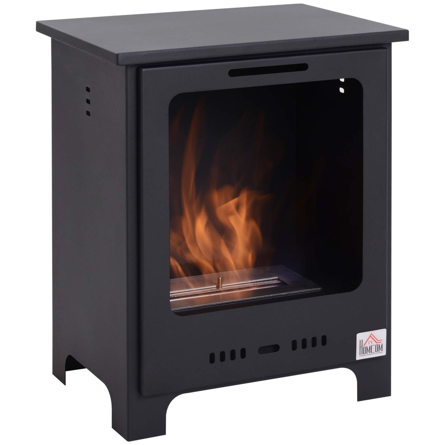 Ethanol pejs bio ethanol brænder 0,9 L 3 timers brændetid ingen røg metal 40 x 30 x 50 cm
