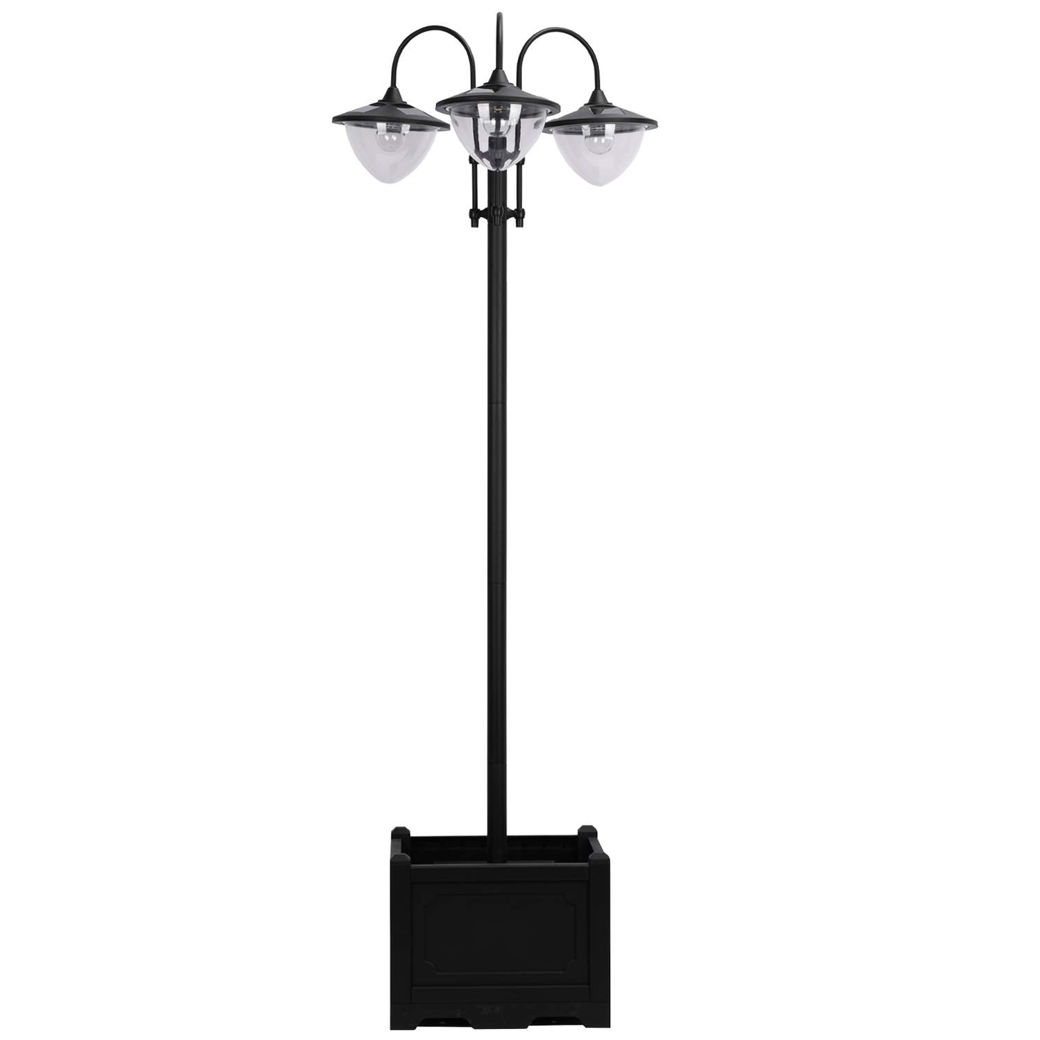 Solar ljus trädgårdslampa 3-huvud lampa med blomkruka bas, vattentät, rostfritt stål, 60x55x189cm | Elektronik - Tillbehör Mobil & Surfplatta - Mobiltillbehör - Mobilkablar - Tillbehör | Pryloteket