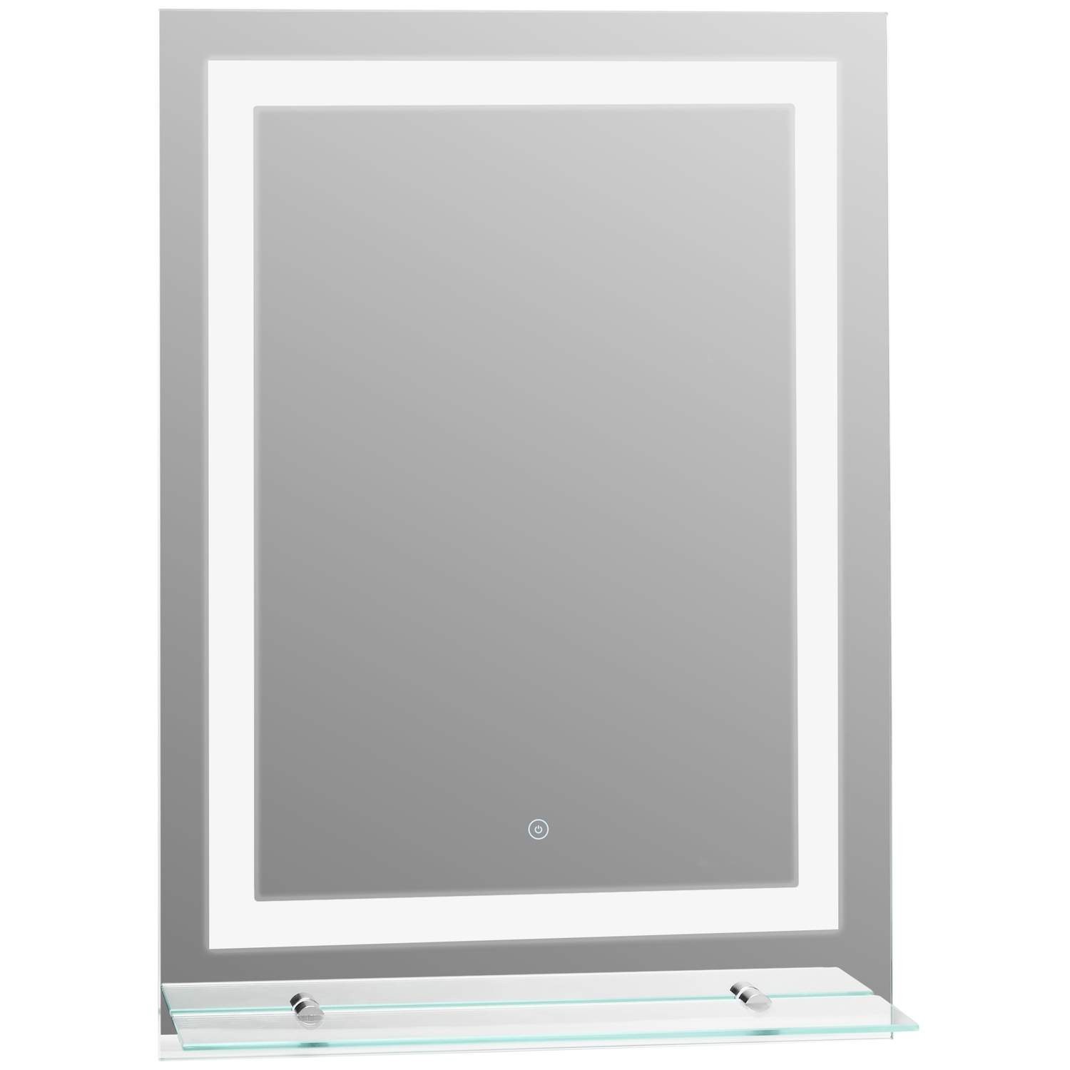 LED badeværelsesspejl med belysning 70x50cm