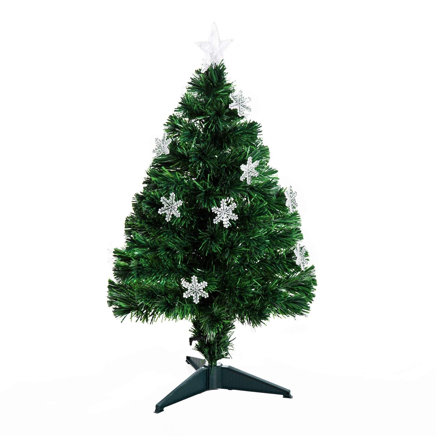 ® Juletræ 90 spidser PVC grøn ∅45x90cm