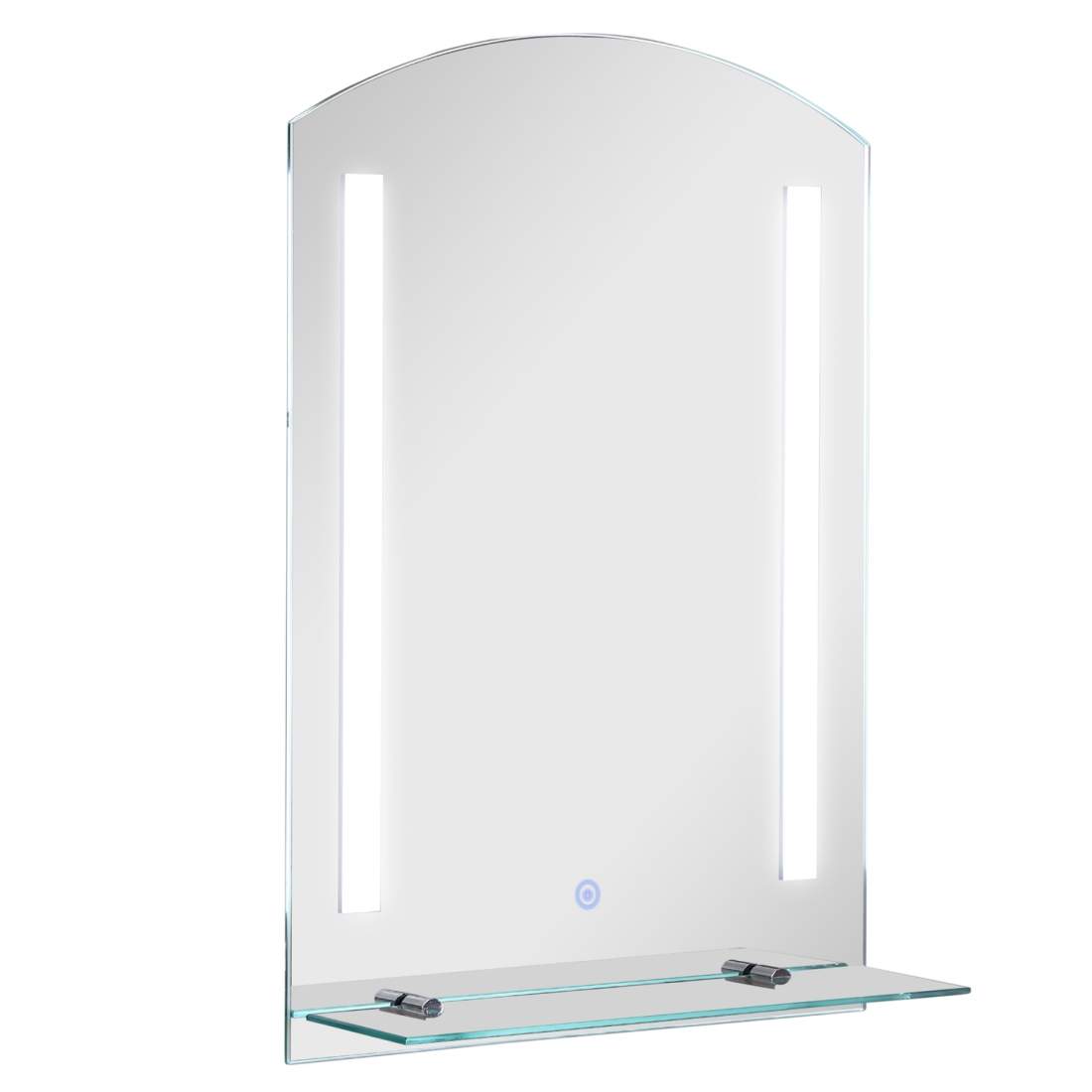 Vattentät LED-badrumsspegel med hylla 50x70cm | Sport & Fritid - Friluftsliv & Camping - Belysning | Pryloteket