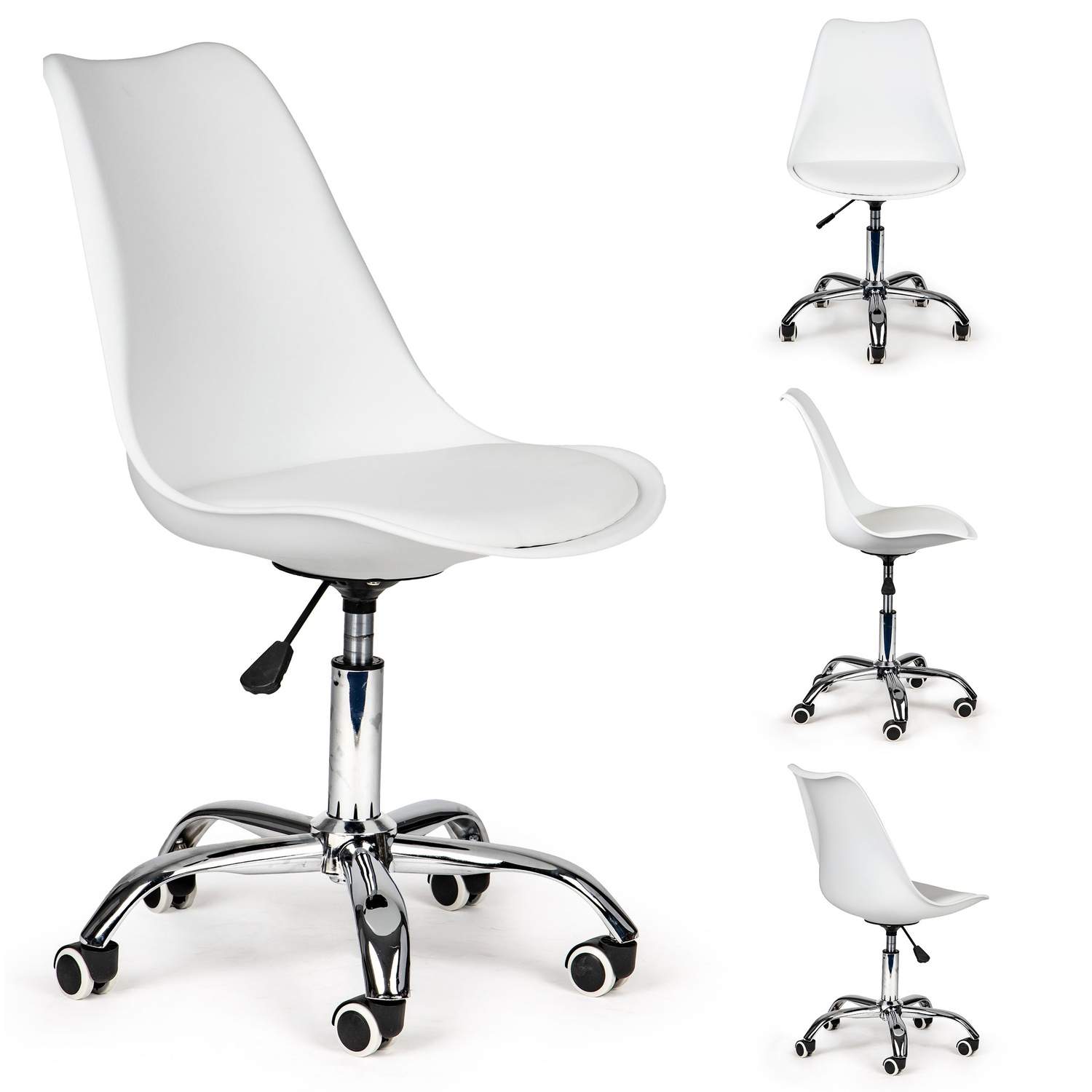 Drejelig kontorstol med hynde, ergonomisk design
