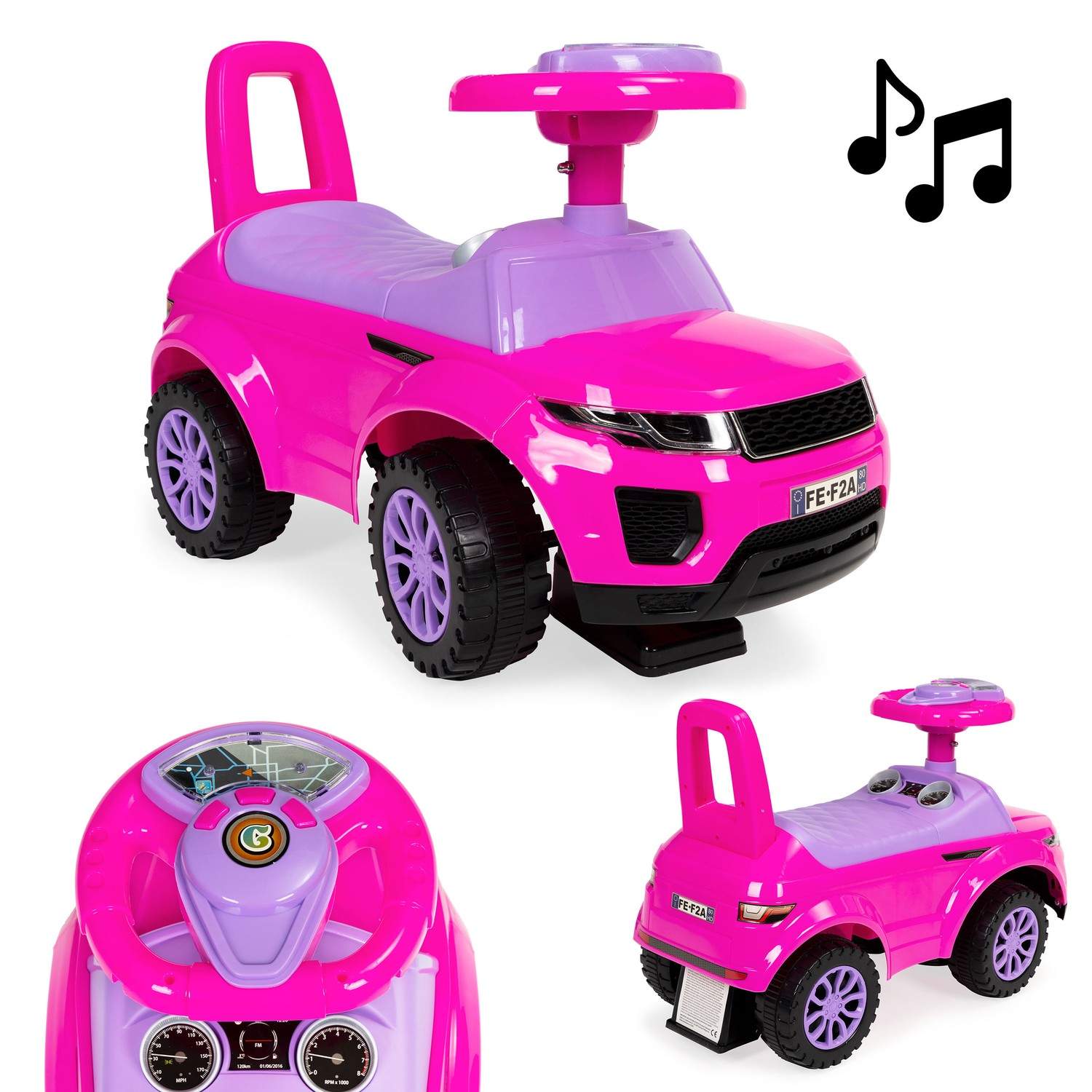 Legetøjsbil med lyd til børn 12m+