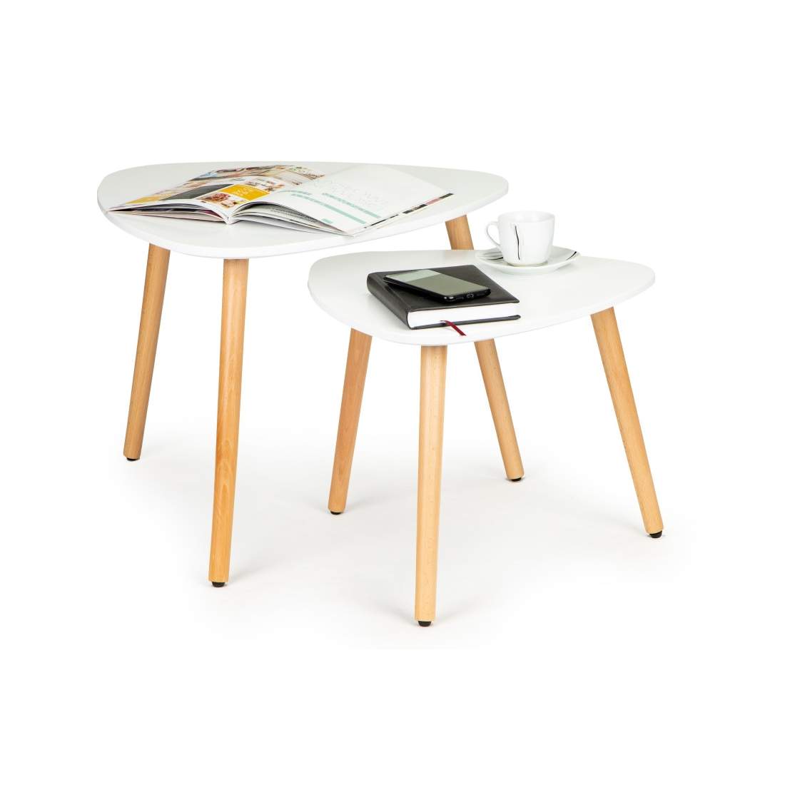 Soffbordsset 2-pack, vit skandinavisk design | Hem & Hobby | Pryloteket