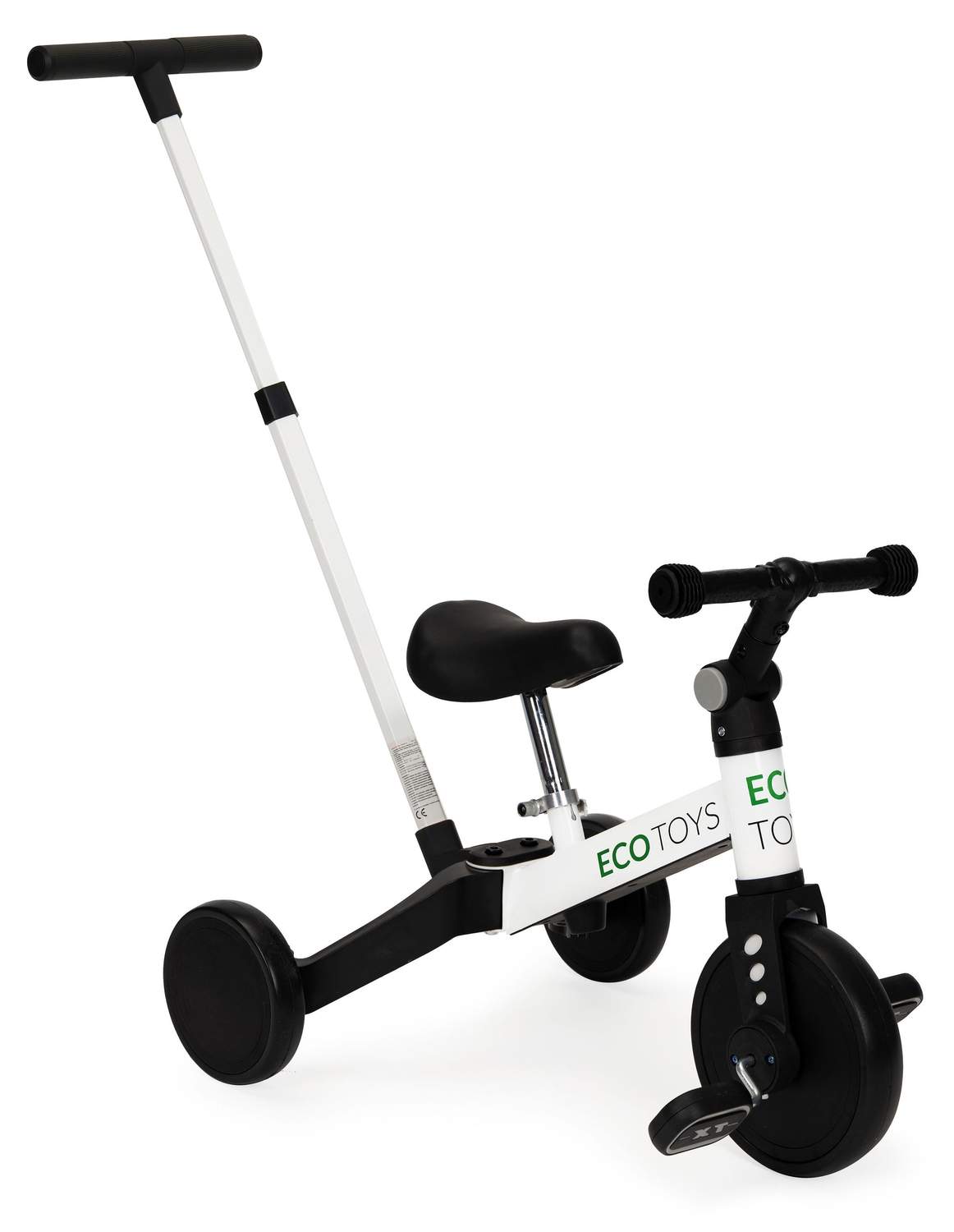 Trehjulet løbecykel 2-i-1 med styr