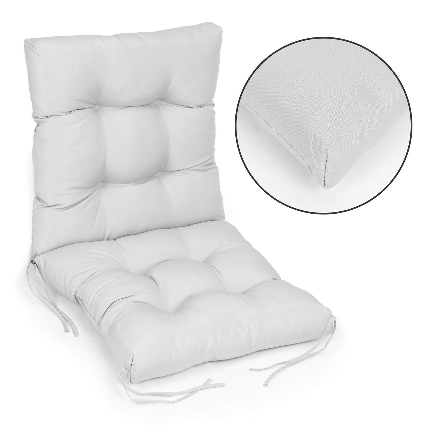 Grå hynde til udendørs havestol