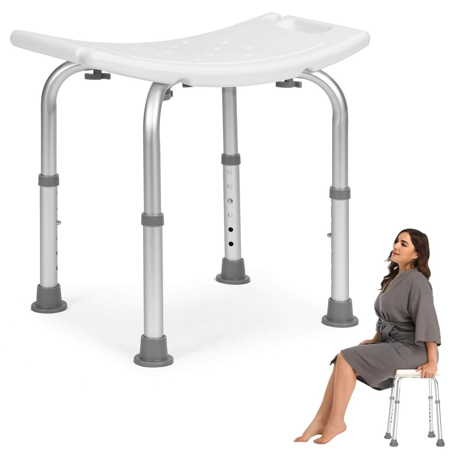 Höj- och sänkbar duschstol för badrum | Hem & Hobby - Hem & Hushåll - Badrum | Pryloteket