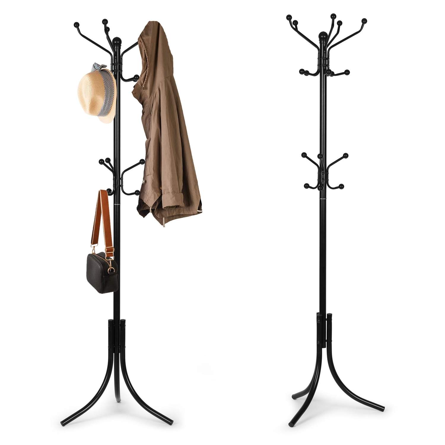 Modern klädhängare 184 cm med 16 krokar | Mode & Accessoarer - Accessoarer | Pryloteket