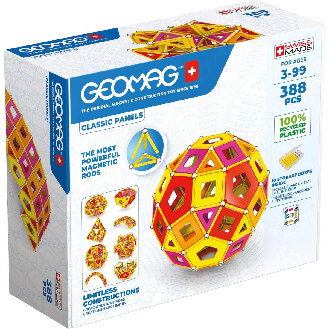 Geomag Classic Panels Master 388 Delar | Leksaker & Spel - Leksaker - Byggsatser & Byggklossar - GEOMAG | Pryloteket