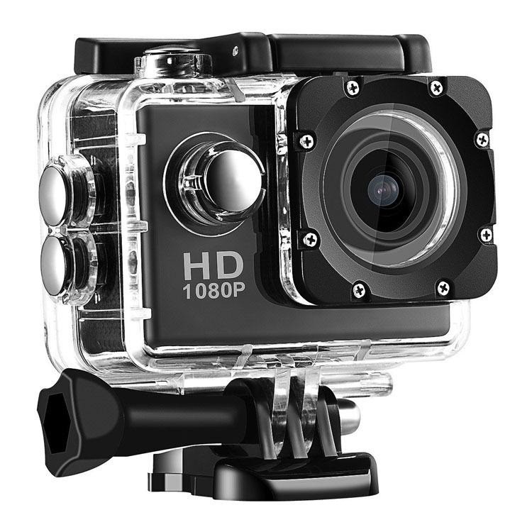 Sport Cam Full HD 1080p/720p - med tilbehør