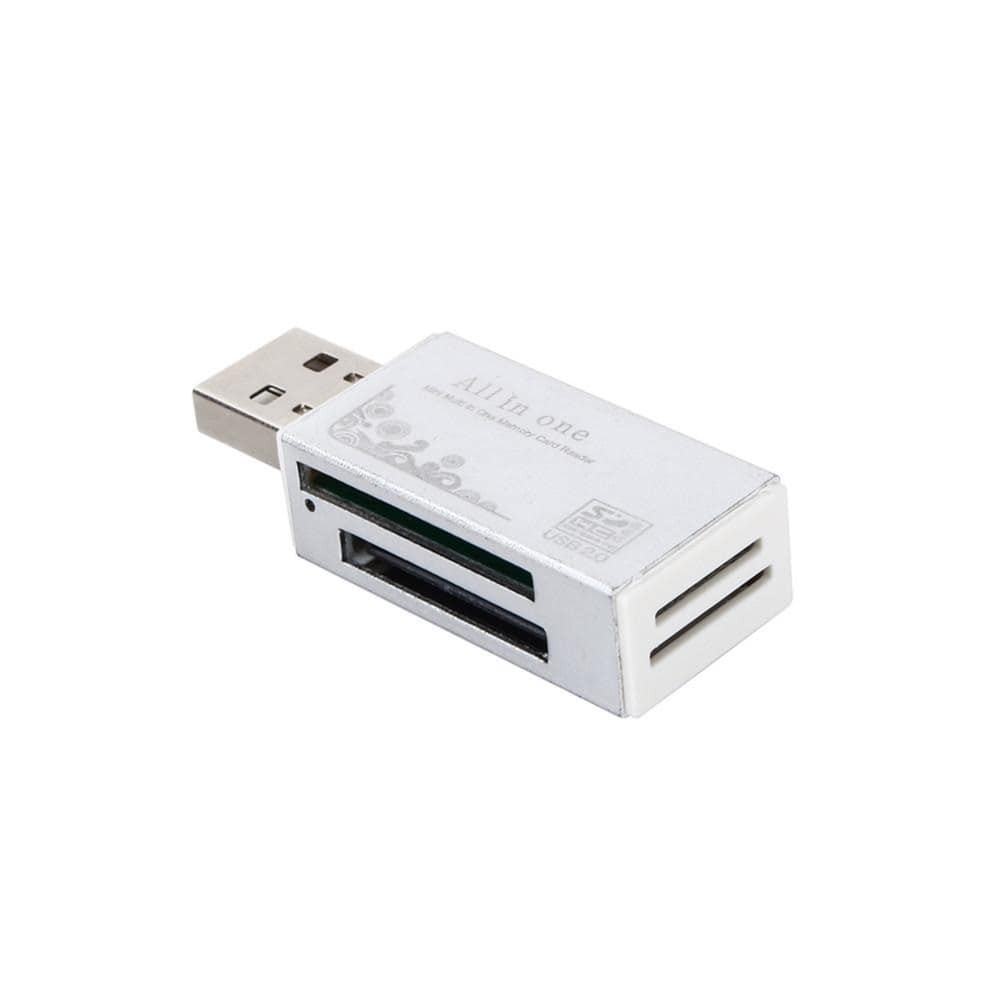 Kompakt USB-hukommelseskortlæser | 4 i 1