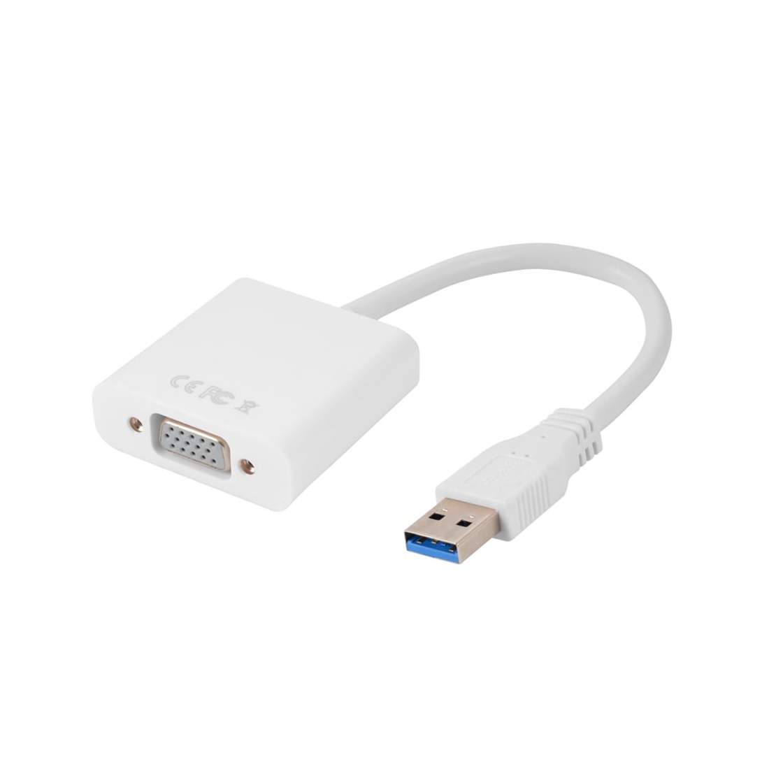 USB 3.0 till VGA Adapter - Vit | Elektronik - Kablar & Adaptrar - Adaptrar & Signalomvandlare | Pryloteket