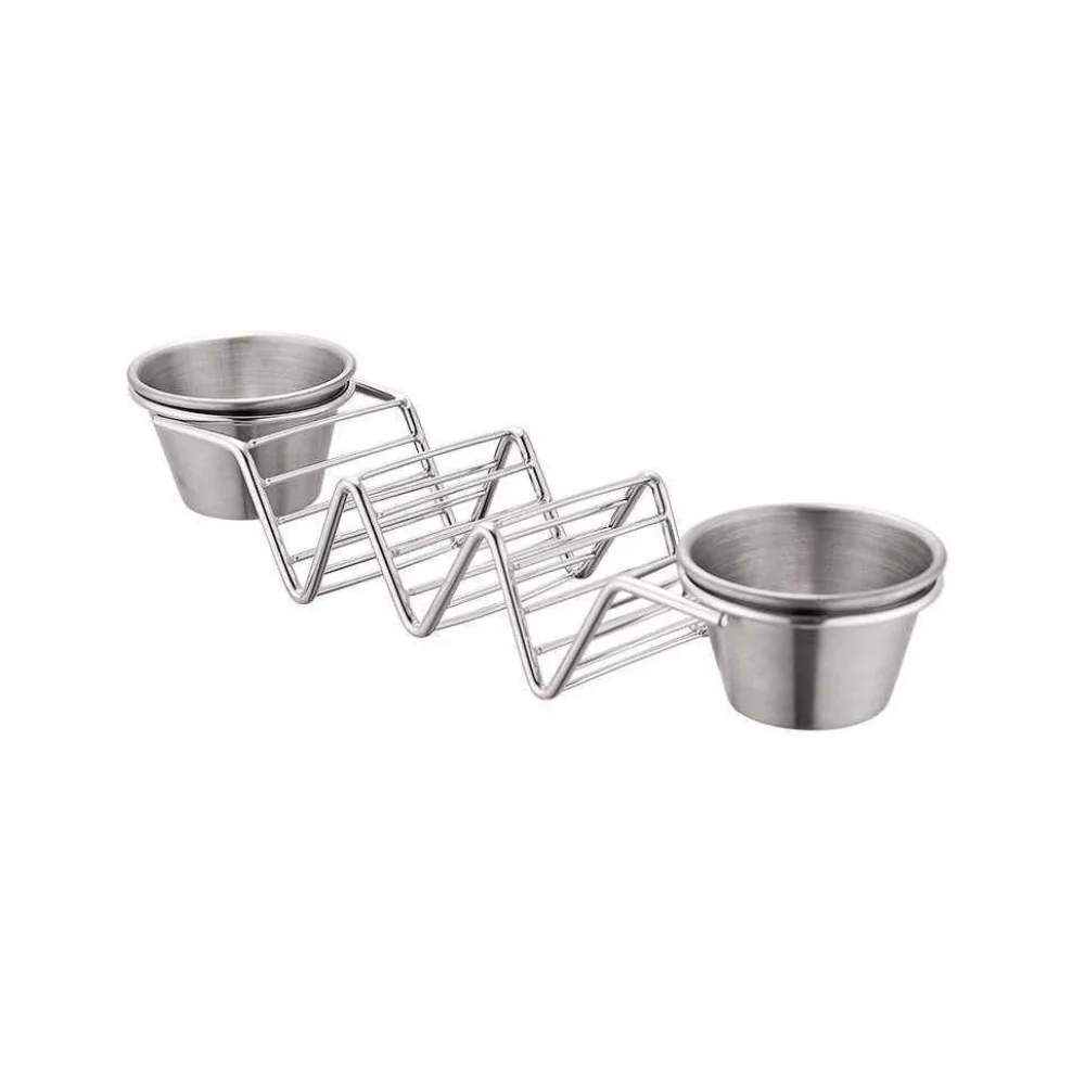 Taco-holder med skåle