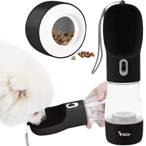 Praktisk Vandflaske med Skål til Hunde Ideel til Gåture og Rejser