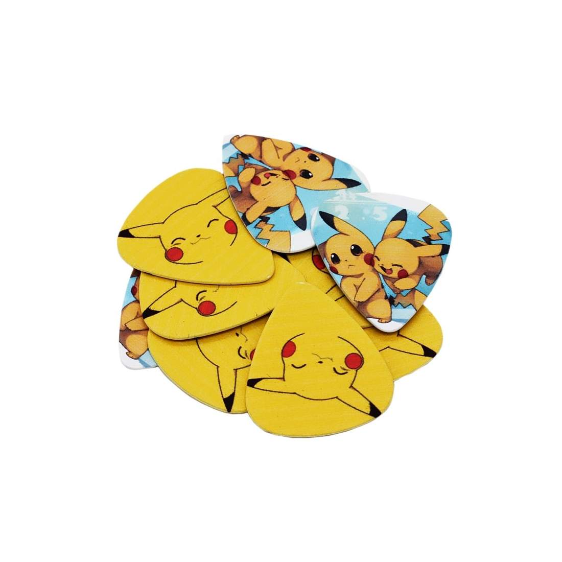 Pikachu i 10-pack - Gitarrtillbehör | Hem & Hobby - Musikinstrument & Tillbehör - Gitarr - Plektrum | Pryloteket
