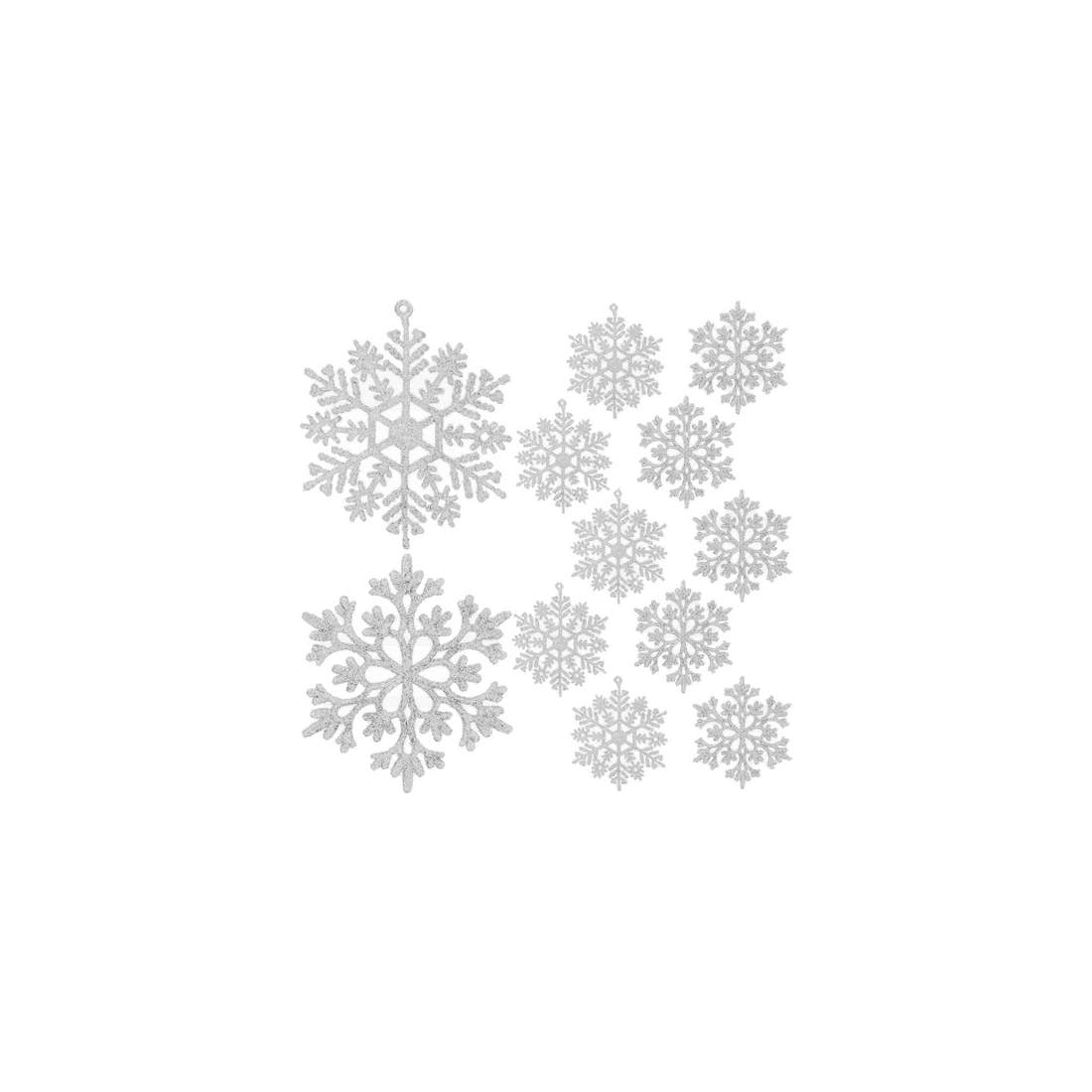 Julgranskulor Snöflingor 12-pack Vit | Hem & Hobby - Husdjur | Pryloteket