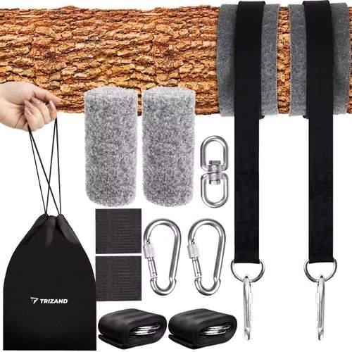 Asennussarja ulkona riippumatolle ja keinulle