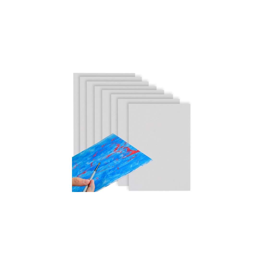 Målarduk Set 8-pack 30x40 cm Bomull | Hem & Hobby | Pryloteket