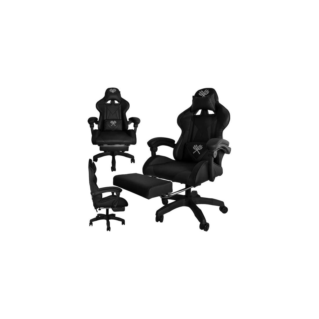 Ergonomisk Gamingstol i Svart Läder | Hem & Hobby - Hem & Hushåll - Tvätt | Pryloteket