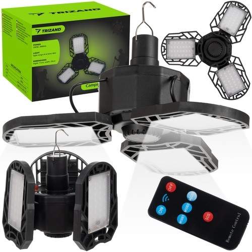 Vattentät LED Campinglampa med Solcellsladdning | Sport & Fritid - Friluftsliv & Camping - Belysning | Pryloteket