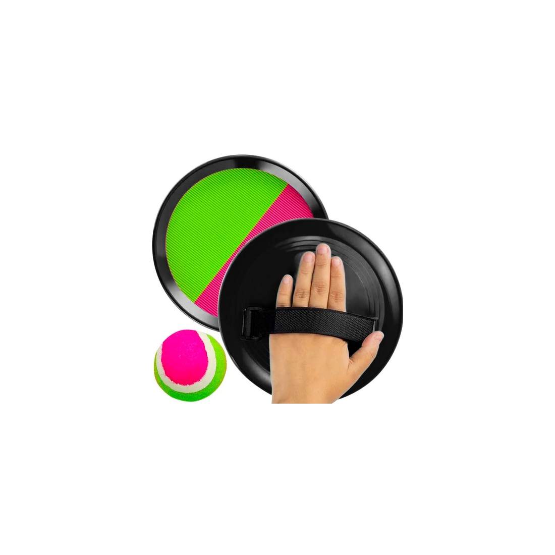 Kardborrespel för utomhuslek - paddlar & boll