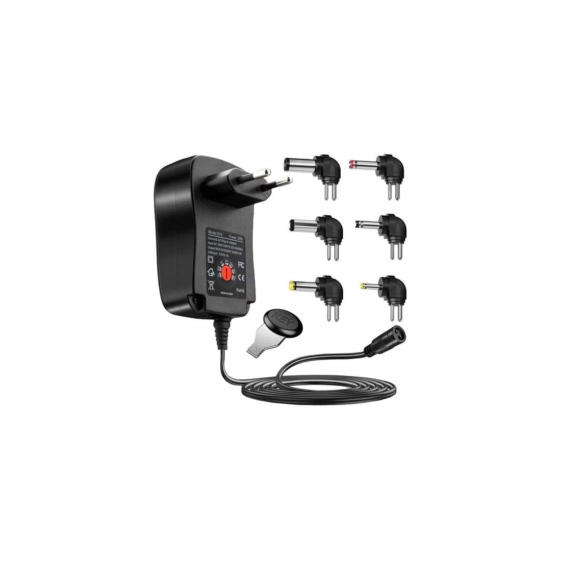 Universell strömförsörjning 12V 5A adapter | Elektronik - Ljud & Bild - Högtalare | Pryloteket