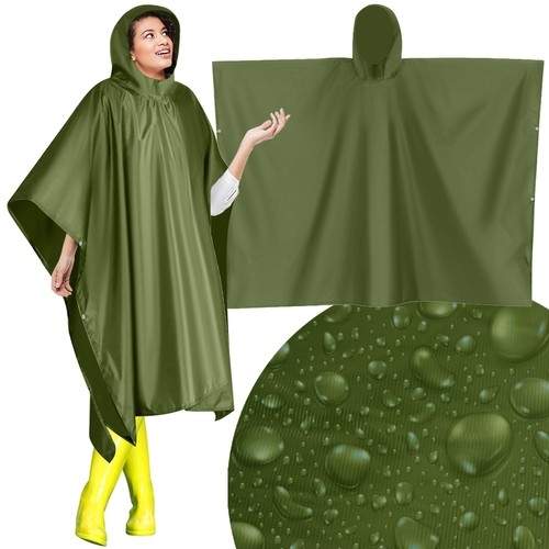 Green Rain Poncho Praktisk og Holdbar Regnponcho til Alle